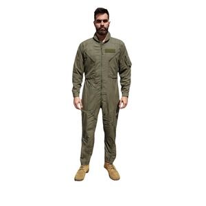 US Military CWU-27/P Sage Green‎ Flight Suit Coveralls 44R Fire Resistant